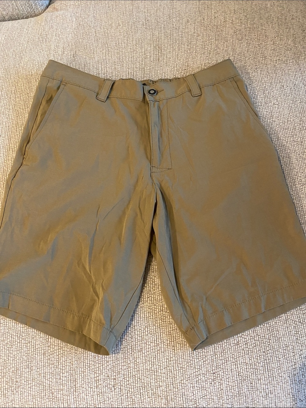 Banana Republic Olive Green Flat Front Men's Shorts